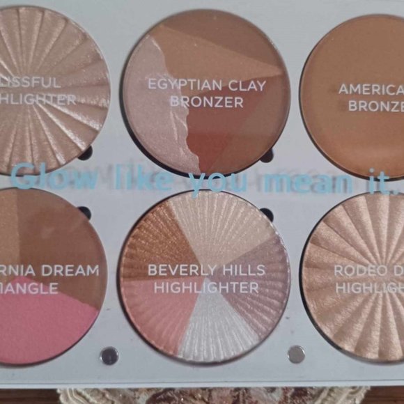 OFRA "On The Glow" Highlight / Bronzing Palette, Matte to Super Shimmer Make Up - Picture 2 of 10